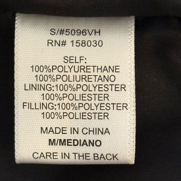 Brooklyn Karma Women’s Black Faux Leather Puffer Vest. Size Small. - Picture 6 of 7